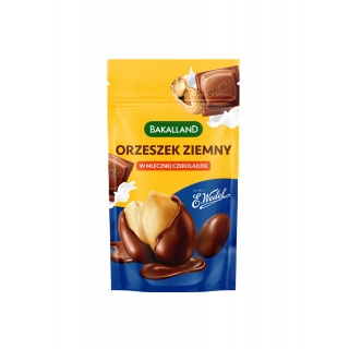 Peanut in milk chocolate, BAKALLAND, 72g