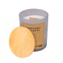 Soy candle DONAU HOME, in glass, wooden lid and wick, Vineyard Secrets, 200g