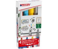 Marker do efektów na flipchartach e-385 EDDING, 4 szt., mix kolorów