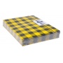 Teczka z gumką OFFICE PRODUCTS, karton/lakier, A4, 320gsm, 3-skrz., mix kolorów w kratę, Teczki płaskie, Archiwizacja dokumentów