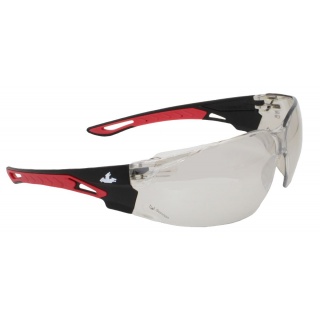 Safety glasses MCR Sennen, tinted UV lenses, black-red frames