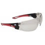 Safety glasses MCR Sennen, tinted UV lenses, black-red frames