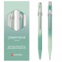 Pen set 849 and pencil 844 CARAN D'ACHE Misty Forest, in case, green