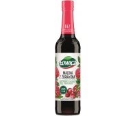 Fruit syrup ŁOWICZ, raspberry with cranberry, 400ml