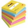 Karteczki samoprzylepne Post-it®, ENERGETIC, 76x76mm, 6x100 kart., Bloczki samoprzylepne, Papier i etykiety