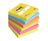 Karteczki samoprzylepne Post-it®, ENERGETIC, 76x76mm, 6x100 kart.