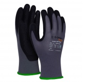 Rękawice DONAU SAFETY Flex-Dotted, kat. II, rozm. 11, szare