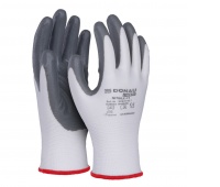 Gloves DONAU SAFETY Nitrile 01, kat. II, size 6, grey