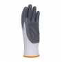 Gloves DONAU SAFETY Nitrile 01, kat. II, size 7, grey