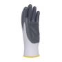 Gloves DONAU SAFETY Nitrile 01, kat. II, size 8, grey