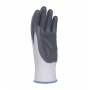 Gloves DONAU SAFETY Nitrile 01, kat. II, size 9, grey