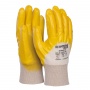 Gloves DONAU SAFETY Nitrile 02, kat. II, size 7, yellow