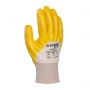 Gloves DONAU SAFETY Nitrile 02, kat. II, size 7, yellow