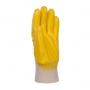 Gloves DONAU SAFETY Nitrile 02, kat. II, size 7, yellow