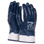 Gloves DONAU SAFETY Nitrile 03, kat. II, size 8, navy blue