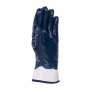 Gloves DONAU SAFETY Nitrile 03, kat. II, size 8, navy blue