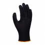 Gloves DONAU SAFETY PU Black, kat. II, size 7, black