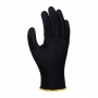 Gloves DONAU SAFETY PU Black, kat. II, size 8, black
