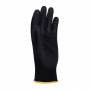 Gloves DONAU SAFETY PU Black, kat. II, size 8, black