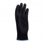 Gloves DONAU SAFETY PU Black, kat. II, size 9, black