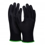 Gloves DONAU SAFETY PU Black, kat. II, size 11, black