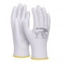 Gloves DONAU SAFETY PU White, kat. II, size 8, white