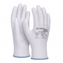 Gloves DONAU SAFETY PU White, kat. II, size 9, white