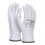 Gloves DONAU SAFETY PU White, kat. II, size 10, white