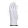 Rękawice DONAU SAFETY PU White, kat. II, rozm. 10, białe, Rękawice, Ochrona indywidualna
