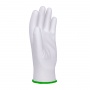 Gloves DONAU SAFETY PU White, kat. II, size 11, white
