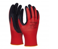 Gloves DONAU SAFETY Super Latex, kat. II, size 7, red