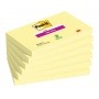 Karteczki samoprzylepne Post-it® Super Sticky (655-6SSCY-EU), 127x76mm, 6x90 kart., kanarkowy żółty, Bloczki samoprzylepne, Papier i etykiety