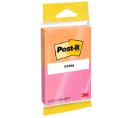 Karteczki samoprzylepne Post-it® Joyful (6720-PO), 76x63,5mm 2x75 kart., zawieszka, pom.-rożowe