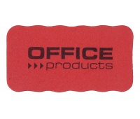 Gąbka magnetyczna OFFICE PRODUCTS, do tablic suchościeralnych, 110x57x20mm, z zawieszką, czerwona