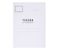 Teczka do akt osobowych OFFICE PRODUCTS, karton, A4, 300 gsm, biała