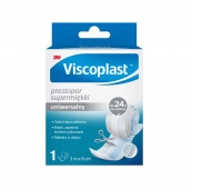 Plaster do cięcia VISCOPLAST Prestopor, supermiękki, 6cmx1m, biały