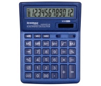 Office calculator DONAU TECH, 12 digits. display, dim. 190x143x40 mm, navy blue