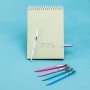Automatic ballpoint pen SCHNEIDER K15, M, 1pc, mix of pastel colours