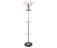 Clothes hanger OFFICE PRODUCTS Goteborg, standing, umbrella holder, silver