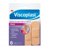 Plastry na otarcia VISCOPLAST Komfort, 2 rozmiary, kopertka, 6szt.