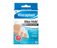 Plastry VISCOPLAST Max Hold, wodoszczelne, 3 rozmiary, pudełko, 12szt.