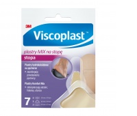 Plastry na stopę VISCOPLAST Mix, 3 rozmiary, kopertka, 7szt.