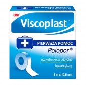 Przylepiec VISCOPLAST Polopor, 5mx12,5mm, rolka, 1szt.