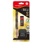 School kit KEYROAD Black Pencil Set, 2x black pencil + eraser + sharpener, blister, black