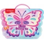 Art kit for children KEYROAD, 54 pieces, box with handle, butterfly