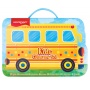 Art kit for children KEYROAD, 54 pieces, box with handle, bus