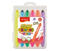 Gel crayons KEYROAD Neon, 6 pcs, mix of neon colors