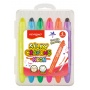 Gel crayons KEYROAD Neon, 6 pcs, mix of neon colors