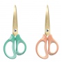 Scissors KEYROAD Metallic, titanium coating, 15.5 cm, display, color mix