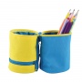 Pencil case KEYROAD, tube, double lock, handle, color mix